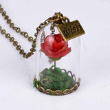 Rose Bottle Necklace