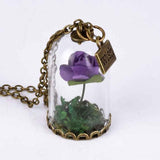 Rose Bottle Necklace