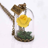 Rose Bottle Necklace