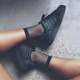 Fishnet Mesh Knee & Ankle Socks