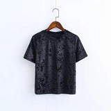 Velvet Crop Tee