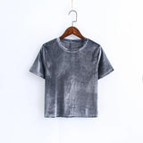 Velvet Crop Tee