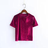 Velvet Crop Tee