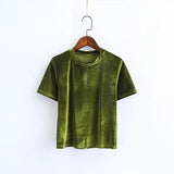Velvet Crop Tee