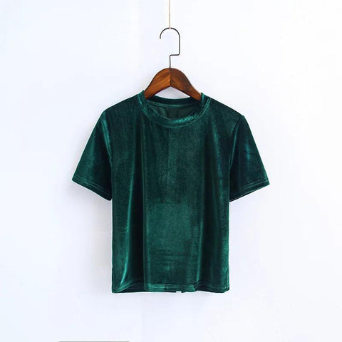 Velvet Crop Tee