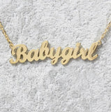 "Babygirl" Gold Necklace