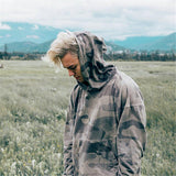 Camo Drop Shoulder Hoodie