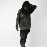 Camo Drop Shoulder Hoodie