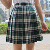 Plaid Pleated Skirt