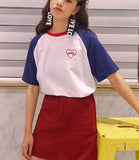 Embroidered "Heart Club" Tee