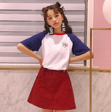 Embroidered "Heart Club" Tee