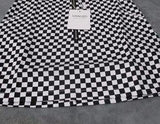 CHECKERBOARD ZIP MINI SKIRT