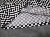 CHECKERBOARD ZIP MINI SKIRT