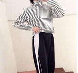 Striped Turtleneck Sweater