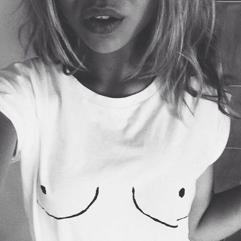 Hand Drawn "Boob" Tee