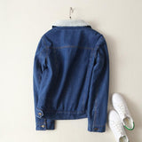 Lambs Wool Denim Coat