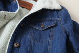Lambs Wool Denim Coat
