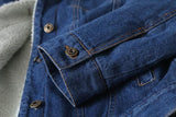 Lambs Wool Denim Coat