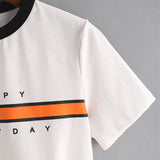 "Happy Everyday" Cropped Shirt