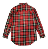 Distressed Plaid Flannel Shirt