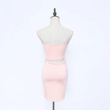 Cropped Top And Slim Mini Skirt Set