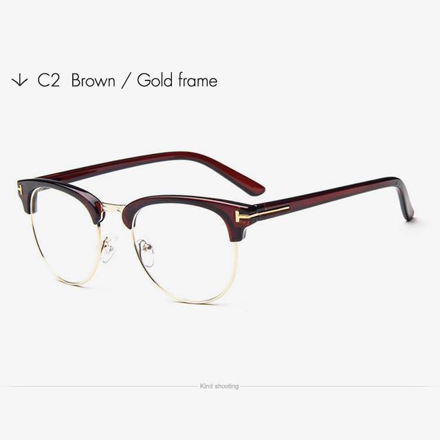 clubmaster transparent frame