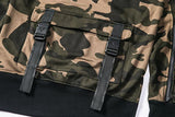 Camo Hooded Pullover With Utility Pocket