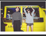 Striped Turtleneck Sweater