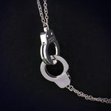 Partners In Crime Handcuff Necklaces (2Pc Set)