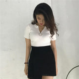 Knitted Zip Up Top