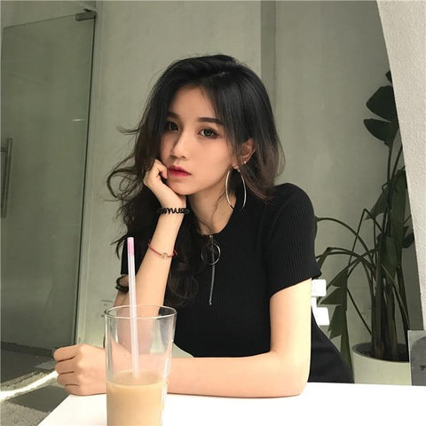 Knitted Zip Up Top