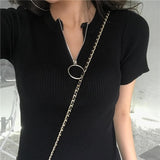 Knitted Zip Up Top