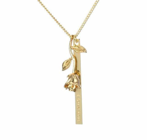 Rose Necklace (Customizable)