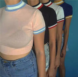 Retro Ringer Crop Top