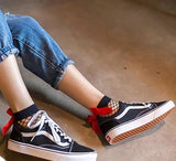 Bow Tie Fishnet Ankle Socks