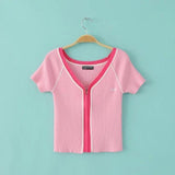 Zip Up Knitted Crop Top