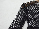 Mesh Two Piece Fishnet Bodysuit