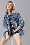 Patched Denim Jacket