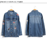 Patched Denim Jacket