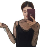 Meshed High Neck Shirts