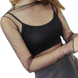 Meshed High Neck Shirts