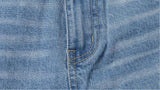 Vintage High waist Back Thigh Ripped Jeans
