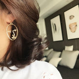 Abstract Portrait Earrings