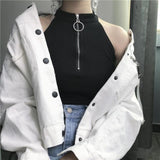 Cut Shoulder Knitted Top
