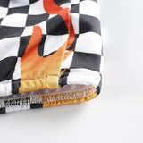 Checkerboard Flame Tube Top