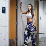 Colored Camo Cargo Pants