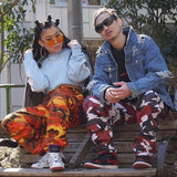 Colored Camo Cargo Pants