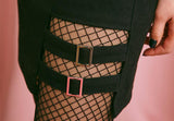 Black Buckled Skirt