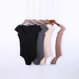 Solid Ribbed Bodysuit