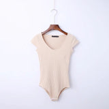 Solid Ribbed Bodysuit